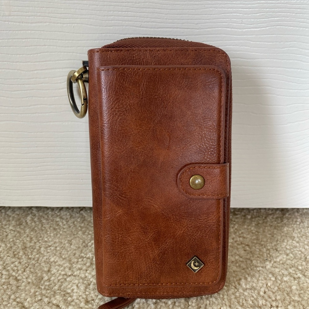 Brown Leather Phone Case Wallet